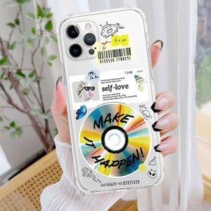 Multicolor and FAKE MAKEUP eyeshadow pattern IPhone 12 Pro Max cases